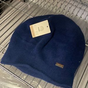 NWT winter beanie hat.  Dark blue.